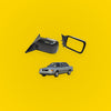 Black Door Mirror x2 for Nissan Sunny Sentra B1x2 E Hatchback