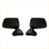 Black plastic side-view mirrors x2 with matching design for toyota hilux mighty-x 4runner 1988-1998