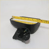 Black plastic door mirror housing with mounting bracket and bolt assembly for toyota hilux mighty-x 88-98 shown from back