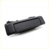 Black exterior door handle for Mazda B Series B2000 B2200 B2600 with textured grip and integrated latch shown from back side