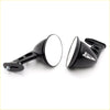 Black phantom jg side mirror with sleek glossy finish and curved reflective surface for nissan datsun sunny sedan