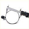 Black circular headlight mount with metallic clamp and screw for nissan datsun sunny sedan fender mirrors back side