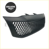 Black front mesh grill for Toyota Hilux 2012-2014 with black matte finish and diamond-patterned mesh design