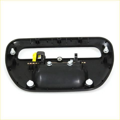 Backside of black plastic full tail gate handle with yellow mounting for mitsubishi l200 animal strada triton 2005-2013