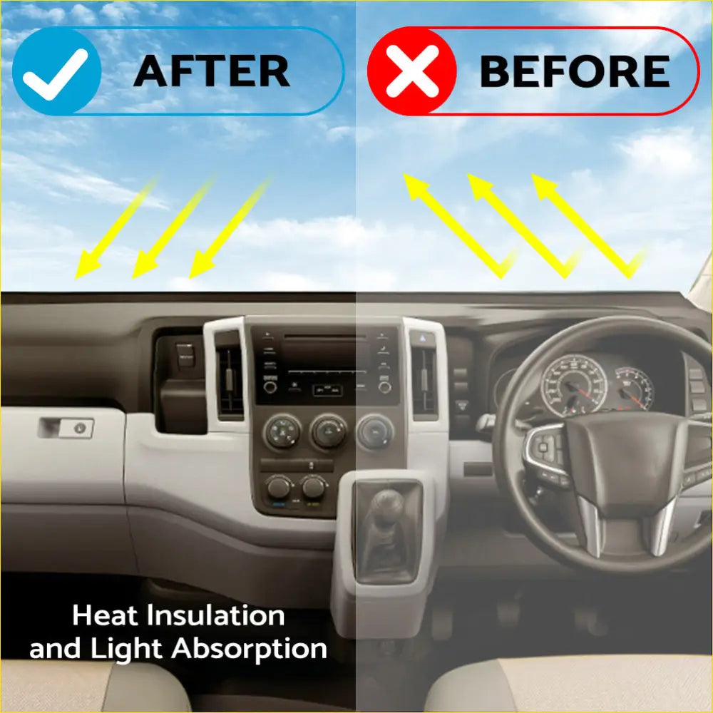 Black Non-Slip Dash Mat Dashboard Cover Suitable For Nissan X-Trail - Interior Accessories