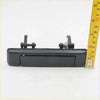 Black plastic outer door handle for mazda b-series 1986-1993 with rectangular design and integrated spring mechanism