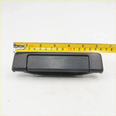 Black plastic outer door handle for mazda b-series 1986-1993 with textured grip and integrated pull tab