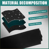 Black polyester dashboard cover mat protector for toyota voxy with black silicone bottom and white floral pattern