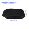 Black padded motorcycle backrest with red stitching on black pu leather armrest seat box cover for toyota rav4 2019-2022