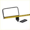 Black plastic side door mirror lhs with rectangular frame and mounting bracket for isuzu faster bedford kb250 kb280