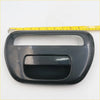 Black glossy plastic tailgate handle for mitsubishi l200 animal strada triton 2005-2013 with rectangular cutout and pull grip