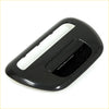 Black glossy plastic tail gate handle cover with smooth curved design and pull tab for mitsubishi l200 triton ml mn warrior