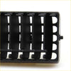 Black plastic vent trim for Mazda B2200 B2600 1985-2006 with vertical slats and right side knob