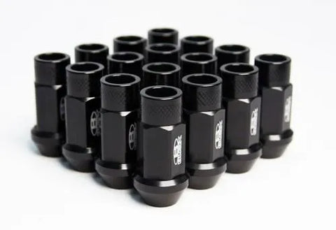 BLOX Racing Racing Street Series Forged Lug Nuts - Black 12 x 1.5mm - Set of 20