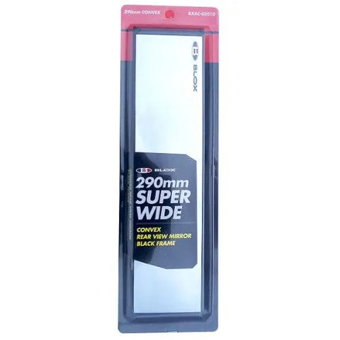 BLOX Racing Racing 290mm Convex Mirror Black Frame No Tint