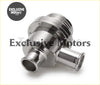 Shiny chrome performance intake manifold with threaded ports and machined surfaces for vw blow off valve 25mm bov 4bar