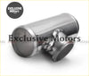 Shiny chrome stainless steel blow off valve t-pipe flange 76mm with polished reflective surface and welded joint
