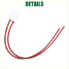 Red and brown insulated wires with white plastic connector for blower motor resistor connector toyota 2000-2005 18awg plastic