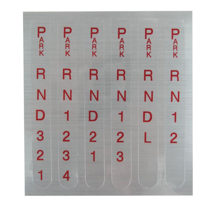 B&M Reverse/Standard Shift Pattern Indicator Decal With