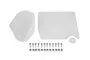 BMR Suspension 15-20 Ford Mustang A/C & Heater Delete Panel (Aluminum) - Bare