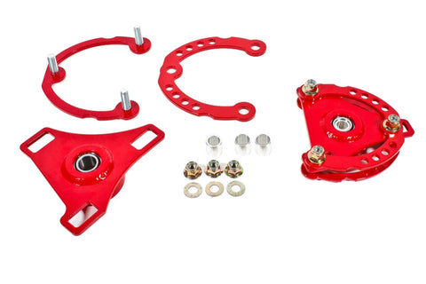 BMR Suspension 15-17 S550 Mustang Caster Camber Plates - Red (image 2)