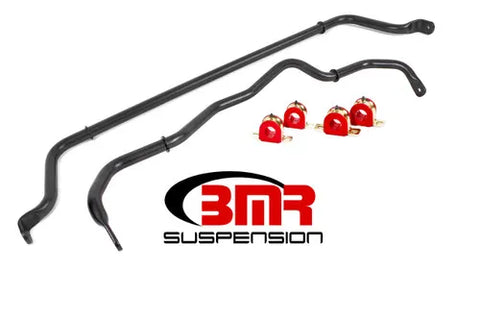 BMR Suspension 16-20 6th Gen Camaro Front & Rear Sway Bar Kit w/ Bushings - Black Hammertone