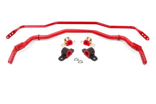 BMR Suspension BMR 15-22 S550 Mustang Sway Bar Kit with Bushings Front and Rear Red