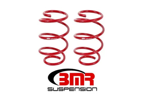 BMR Suspension 15-17 S550 Mustang Front Performance Version Lowering Springs - Red — fits Ford Mustang