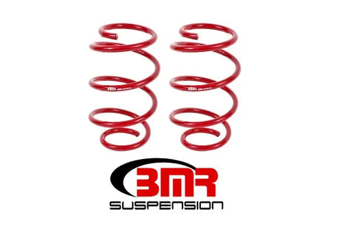 BMR Suspension 15-17 S550 Mustang Front Performance Version Lowering Springs - Red — fits Ford Mustang