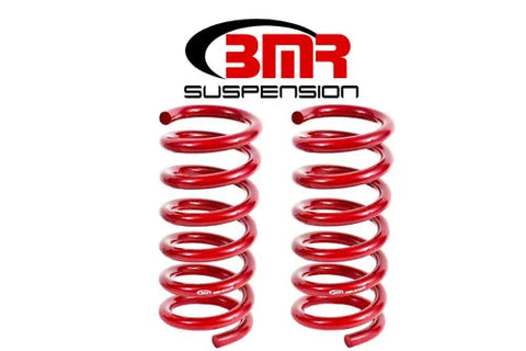 BMR Suspension 15-17 S550 Mustang Rear Performance Version Lowering Springs - Red — fits Ford Mustang