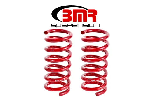 BMR Suspension 15-17 S550 Mustang Rear Performance Version Lowering Springs - Red — fits Ford Mustang