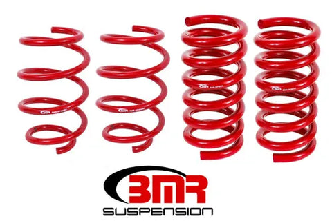 BMR Suspension 15-17 S550 Mustang Handling Version Lowering Springs (Set Of 4) - Red — fits Ford Mustang