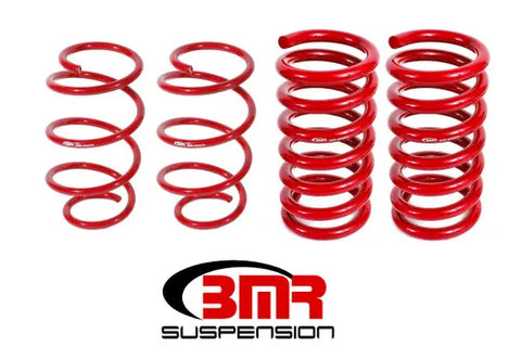 BMR Suspension 15-17 S550 Mustang Drag Version Lowering Springs (Set Of 4) - Red — fits Ford Mustang