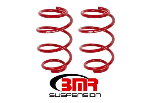 BMR Suspension 15-17 S550 Mustang Front Performance Version Lowering Springs - Red — fits Ford Mustang