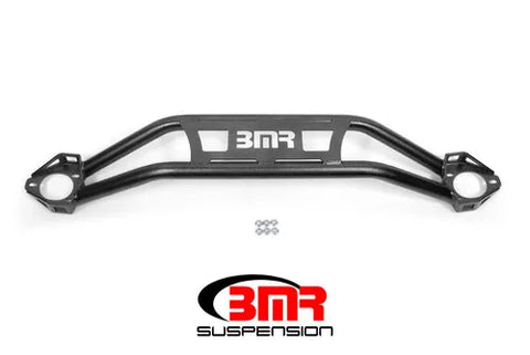 BMR Suspension 08-18 Dodge Challenger Front Strut Tower Brace - Black Hammertone (Twin Tube Design)