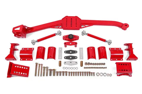 BMR Suspension 82-92 3rd Gen F-Body Body Mount Watts Link Rod Ends - Red