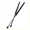 Black bonnet damper gas struts with sleek cylindrical design and rounded ends for ford ranger px 2011-2015
