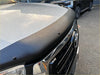 Black matte plastic bonnet guard with rivets and water droplets for monsoon toyota hilux 2015-2020