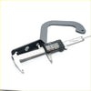 Black and silver digital caliper with lcd display measuring bonnet hinge for mazda b series 1978-1999