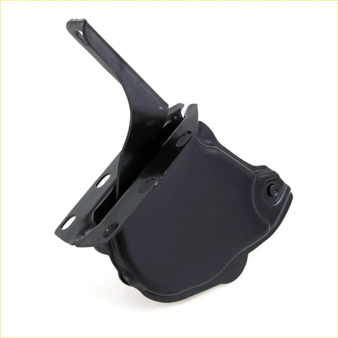 Black metal bonnet hinge lh for Toyota Hilux 1978-1983 with sleek angular design and reinforced mounting brackets