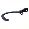 Black metal bonnet hinge lh for toyota hilux 1988-1997 with curved handlebar bracket and mounting holes visible