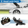 Black hood lock catch with spring mechanism and metal parts for bonnet latch assembly toyota 4runner 1991-1995 back side