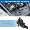 Black metal bonnet latch assembly with spring mechanism for toyota avalon 2005-2010 quality replacement part
