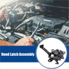 Black metal bonnet latch assembly for Toyota Matrix 2003-2008 with a sleek functional design