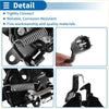 Black metal bonnet latch assembly for toyota prado 2009-2017 showing back side with spring mechanism and connector