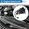 Black engine hood lock with spring mechanism and wiring for bonnet latch assembly fit toyota sienna 2011-2020