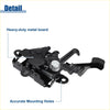 Black heavy-duty metal bonnet latch assembly with spring mechanism and mounting holes for toyota tacoma 2012-2015