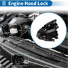 Black metal bonnet latch assembly with coiled spring for toyota tundra 2000-2006 engine hood lock