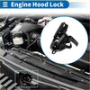 Black metal bonnet latch assembly for Toyota Venza 2009-2016 with spring mechanism and mounting brackets