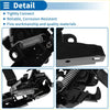 Black metal bonnet latch assembly with spring mechanism for toyota venza 2009-2016 shown from the back side
